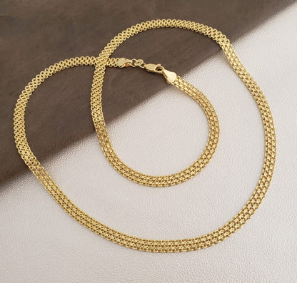 Cadena China Doble Carril ( 65 cm)  6 MM + Regalo Especial Sorpresa