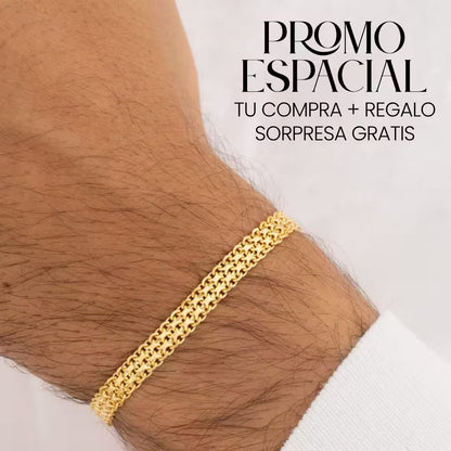 CADENA CHINA  60 CM  (4MM)+ CRUZ SAN BENITO + PULSERA GRATIS...